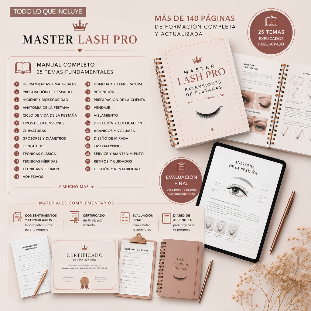 Master Lash Pro™ | Extensiones de Pestañas — Formación Digital