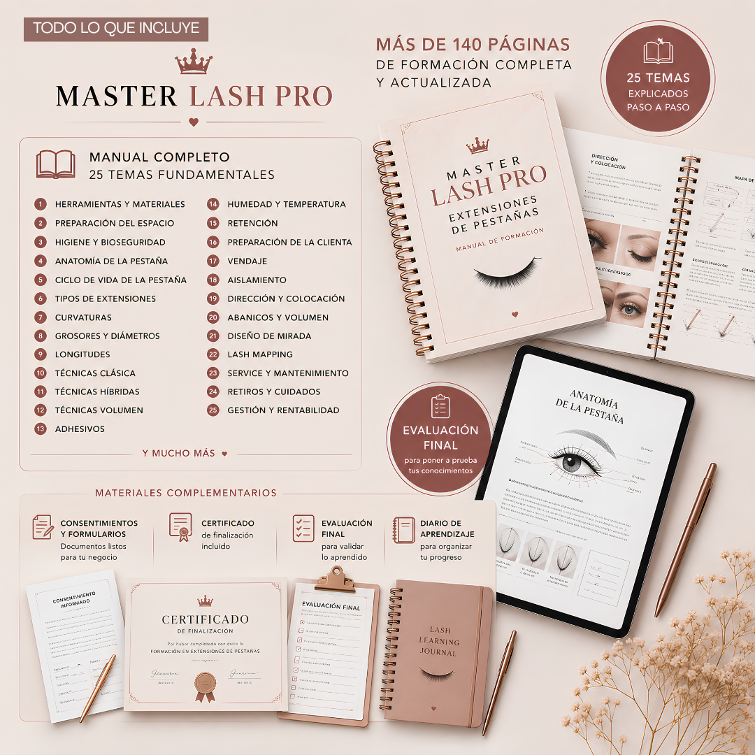 Master Lash Pro™ | Extensiones de Pestañas — Formación Digital